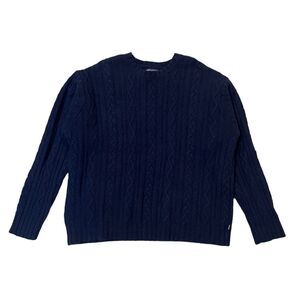 American Eagle Wool Fisherman Cable Knit Sweater Mens XL